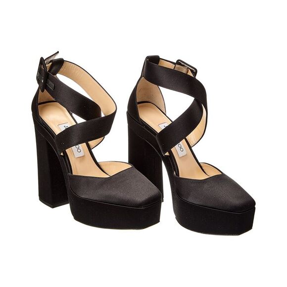 Jimmy Choo Gian 140 Leather Pump (Authentic Pre-Loved), Black - Picture 1 of 5